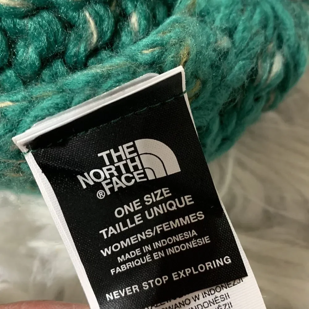 THE NORTH Face Rhodina beanie chunky knit foldover NWOT women’s one size